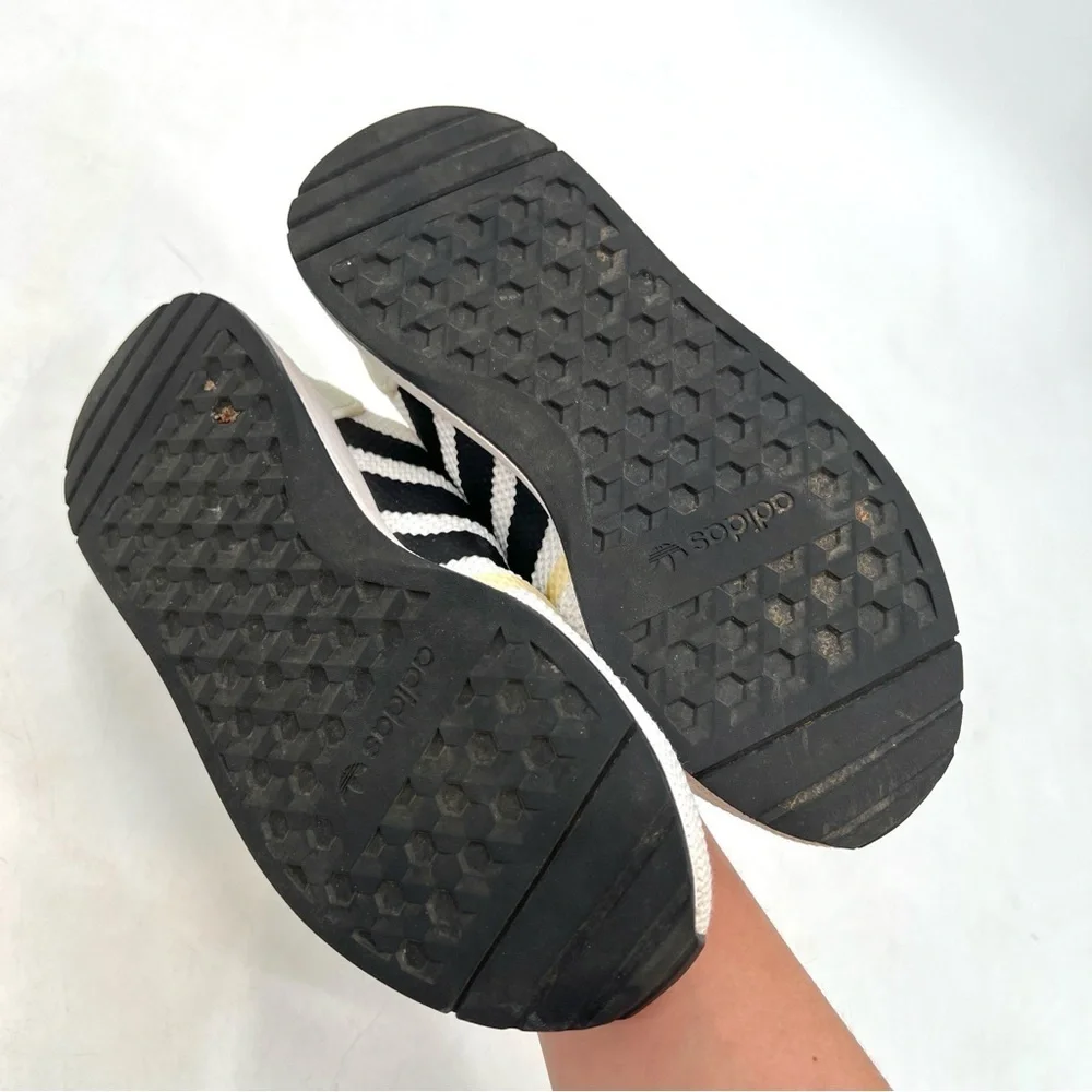 ADIDAS Ortholite Girl's White & Black Sneakers Size 4.5